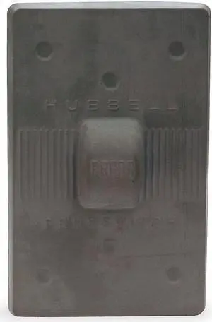 HUBBELL WIRING DEVICE-KELLEMS HBL1750 Weatherproof Plates, Number of Gangs: