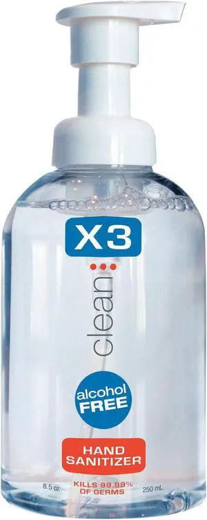 Hand Sanitizer,Size 8.5 oz.,Foam X3 CLEAN 10010
