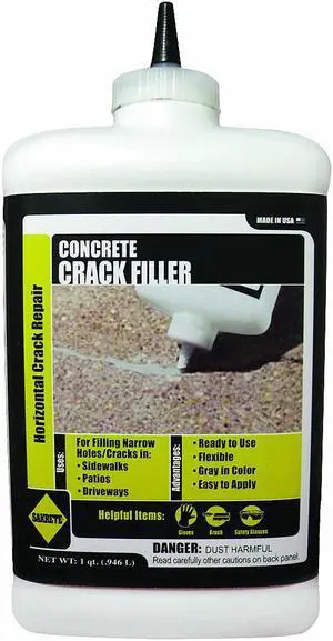 SAKRETE 120026 Crack Filler, Bottle, Gray, Concrete Crack Filler