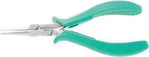 EXCELTA 2847 5 1/2 in TealShield(TM) Needle Nose Plier Molded Grip Handle