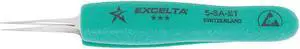 EXCELTA 5-SA-ET Tweezer,Very Fine,4-3/4 in. L,SS EXCELTA 5-SA-ET Tweezer,Very Fine,4-3/4 in. L,SS