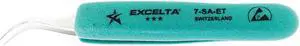 EXCELTA 7-SA-ET Tweezer,Curved Fine,5 in. L,SS EXCELTA 7-SA-ET Tweezer,Curved Fine,5 in. L,SS