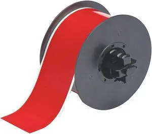 BRADY B30C-2250-595-RD Tape, Red, Labels/Roll: Continuous