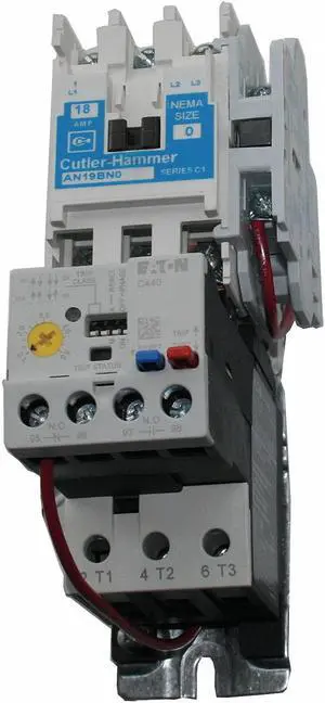 EATON AN19AN0A5E005 Nonreversing NEMA Magnetic Motor Starter, No Enclosure NEMA
