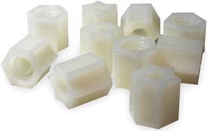 ACORN 1895-451-001 Nylon Compression Nuts,1/4 In OD,PK10