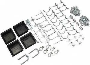 Durahook Pegboard Hook Assortment Kit Silver Zinc Plated Steel  Steel 76964