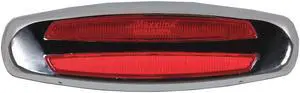 Maxxima Red Clearance Marker Light, J2042, J592e, P2, P3, Permanent, Oval