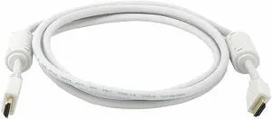 Monoprice HDMI Cable - 6 Feet - White | High Speed, 4k@24Hz, HDR, 18Gbps, YUV 4:4:4, 28AWG, Compatible with HD TV and More - Select Series