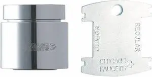 CHICAGO FAUCETS E35VPJKABCP 13/16-24F Pressure Comp. Aerator Outlet