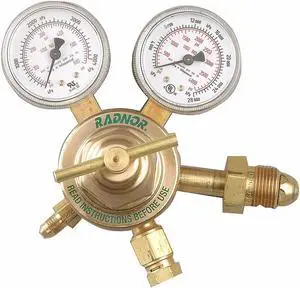 RADNOR RAD64003044 Purge Regulator, Nitrogen, Single Stage, 0.965"-14 Inlet,