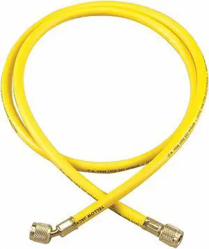 YELLOW JACKET 21060 Charging/Vacuum Hose,60 In,Yellow