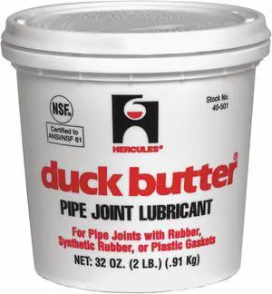 HERCULES 40501 Lubricant, Bucket, Tan, 2 lb.