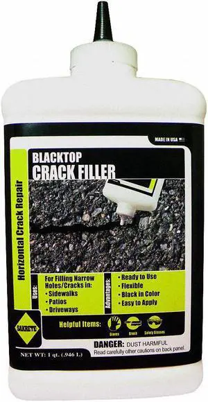 SAKRETE 120041 Crack Filler, Bottle, Black, Concrete Crack Filler