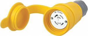 HUBBELL WIRING DEVICE-KELLEMS HBL29W74 Watertight Locking Connector, L14-30R,