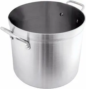Crestware Aluminum Stock Pot; Capacity (Qt.): 100 5.5mm Gauge Aluminum  POT100