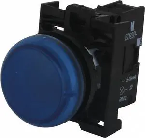 EATON C22-L-B-120 Raised Indicator Light,Blue,120VAC