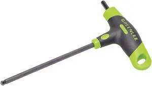 GREENLEE 0254-47 SAE Plain Ball Hex Key, 3/16" Tip Size, 4 23/32 in Long, 2