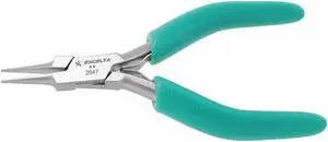 EXCELTA 2647 4 3/4 in TealShield(TM) Needle Nose Plier Standard Cushioned Grip