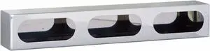 BUYERS PRODUCTS LB3253SST Triple Oval Light Box,4x25x3.5 In.,SST