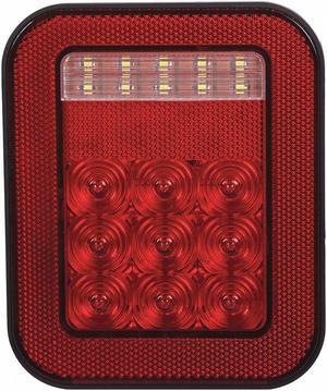 MAXXIMA M42221 Stop/Turn/Tail Light,Red,1-13/32" D