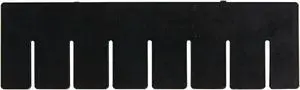 QUANTUM STORAGE SYSTEMS DL91035CO Plastic Divider, Black, 10 7/8 in L, 8 1/4 in