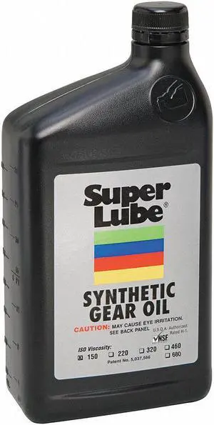 SUPER LUBE 54100 1 qt. Gear Oil Bottle, 150 ISO Viscosity, 85W SAE, Translucent