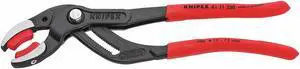 Knipex Curved Jaw Push Button Tongue and Groove Pliers, Dipped Handle 81 11 250