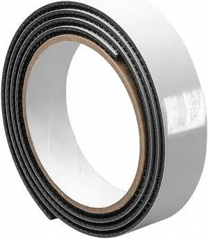 3M 1-10-SJ3540 Reclosable Fastener, Rubber Adhesive, 30 ft, 1 in Wd, Black