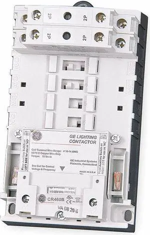 GE CR463L40ANA 277VAC Electrically Held Lighting Contactor 4P 30A