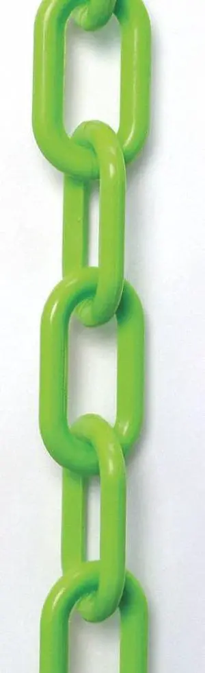 MR. CHAIN 50014-100 2" (#8, 51 mm.) x 100 ft. Green Plastic Chain