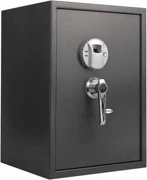 BARSKA AX11650 Large Biometric Safe,1.23 cu ft,Black