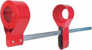 Master Lock Blind Flange Lockout, 14 to 24 in Pipe Sz Aluminum/Steel S3924