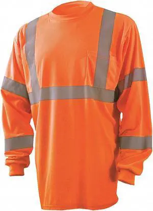 Occunomix Hi-Visibility Orange Polyester T-Shirt, Size: 3XL, ANSI Class 3