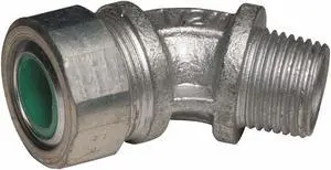 Raco Enhanced Rating Cord Connector Silver  Malleable Iron  3745-3