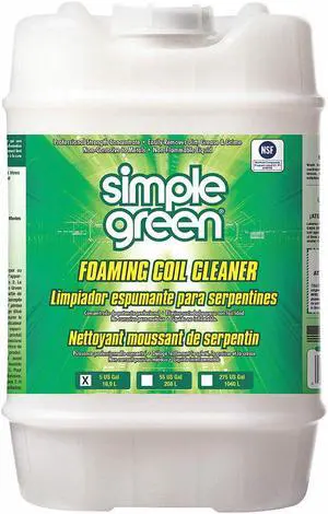 SIMPLE GREEN 0100000104005 Condenser or Evaporator Cleaner,5 gal.