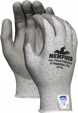Cut Gloves,XL,Gray/Salt and Pepper,PR MCR SAFETY 9676XL