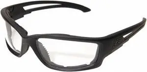 EDGE EYEWEAR GSBR611 Safety Glasses, Wraparound Clear Polycarbonate Lens,