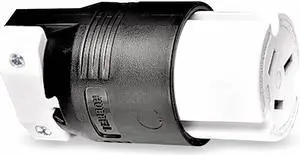 HUBBELL WIRING DEVICE-KELLEMS HBL7515C Straight Blade Connector, 10-50R, 50 A,
