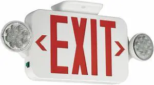 Hubbell Lighting - Compass Exit Sign with Emergency Lights  CCRRC