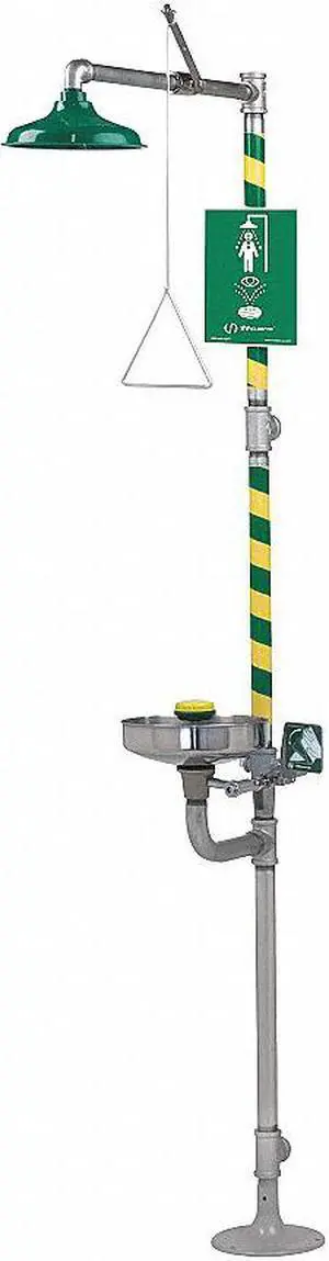 HAWS 8300-8309 Eyewash and Shower Station, Stainless Steel Bowl, Includes AXION