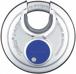 ABUS 24IB/70 KA Padlock, Keyed Alike, Partially Hidden Shackle, Disc Stainless