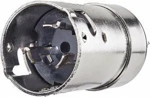 BRYANT 6365CR Locking Plug,Silver,125/250VAC,50A