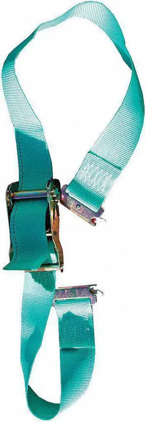 Saftcart Tie Down Strap, 3 ft.L x 2" Load Limit, Adjustment: Ratchet 5304-SEF