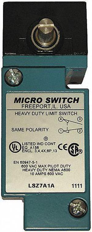 Limit Switch Head,Rotary,Top,4 in.-lb HONEYWELL MICRO SWITCH LSZ7A1A