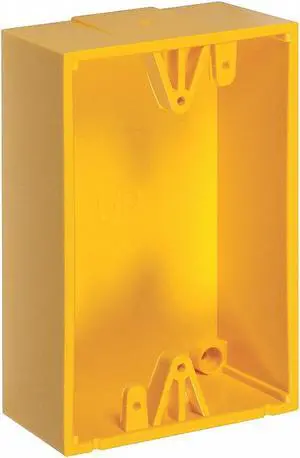 Back Box, For Use With Stopper Stations, Universal Button, Select-Alert