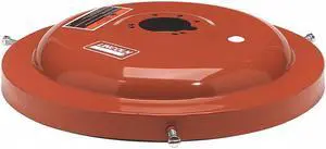 LINCOLN INDUSTRIAL 46007 Drum Cover,16 gal.,Steel,Red