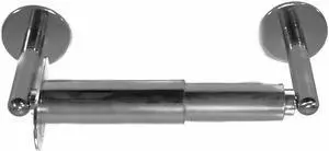 Toilet Paper Holder, w/Roller, Satin, 6 In