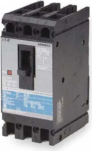 SIEMENS ED43B020 Molded Case Circuit Breaker, ED4 Series, 20A, 3 Pole, 480V AC,