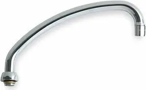 CHICAGO FAUCET L9JKABCP Swing Spout, 9 1/2 In L, 2.2 GPM