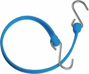 THE BETTER BUNGEE BBS24GBL Polystrap,Blue,24 in. L,Galvanize Steel